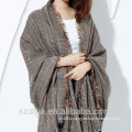 Ladies check poncho winter plaid ponchos and shawls